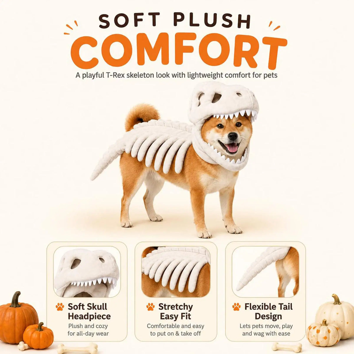 RexBones™ Plush Dino Costume